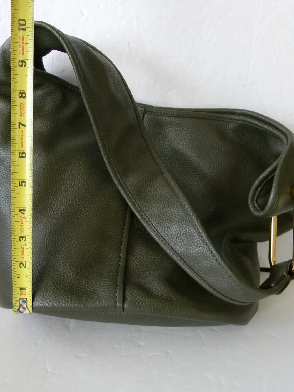 Michael Kors Sonny Medium Hobo Shoulder Bag IVY GREEN (OLIVE) PEBBLE LEATHER NWT